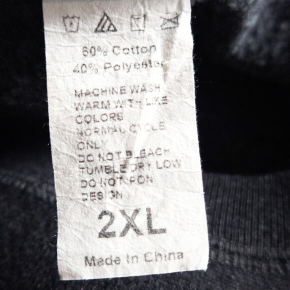 Killer Acid Graphic Sweatshirt Black Size 2XL Psychedelic Surf Skate Streetwear - Picture 7 of 8